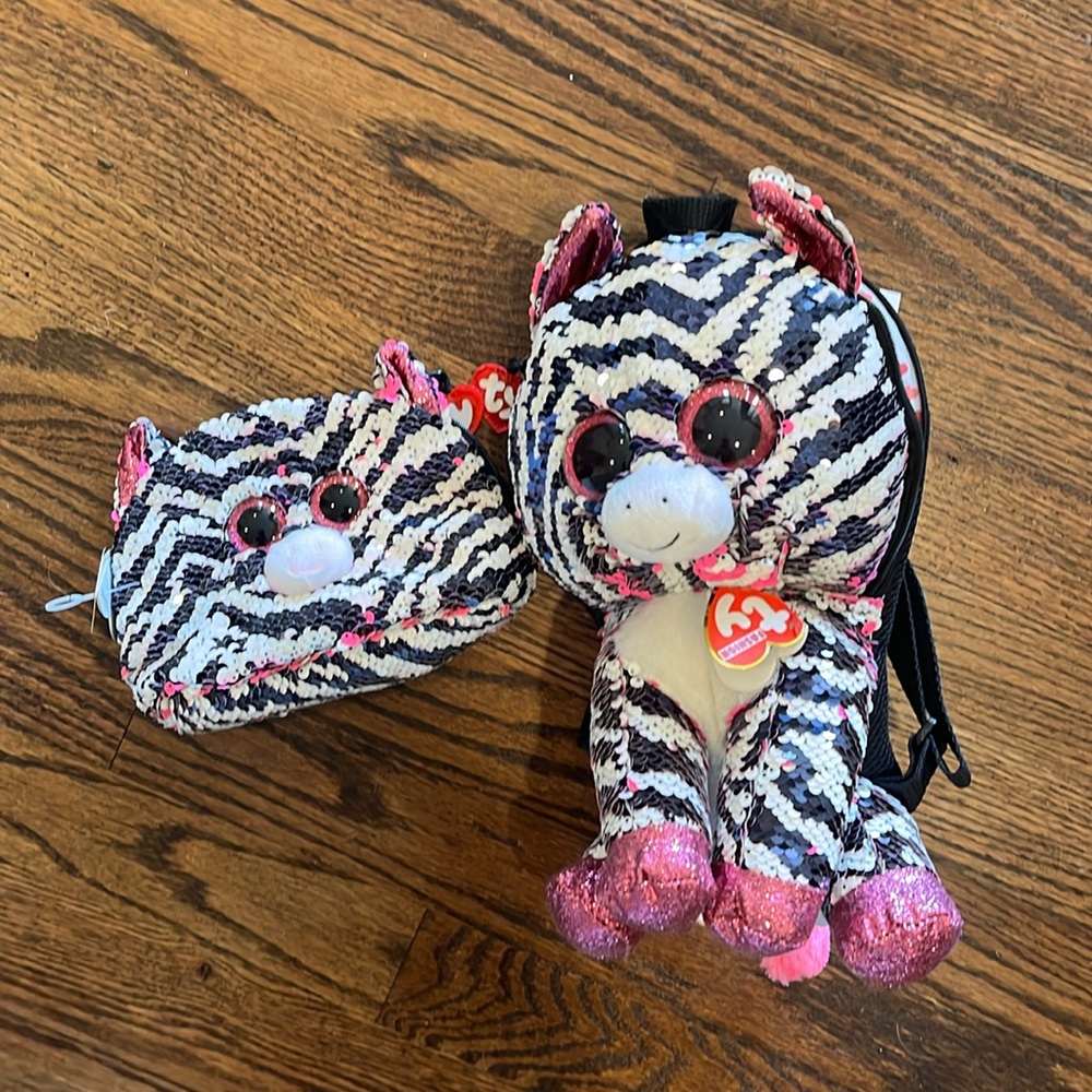 Beanie, boo backpack the Thai fashion collection,Zoey with matching purse